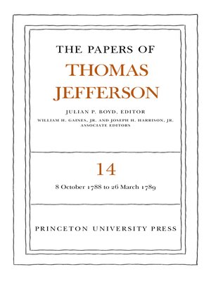 cover image of The Papers of Thomas Jefferson, Volume 14